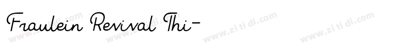 Fraulein Revival Thi字体转换